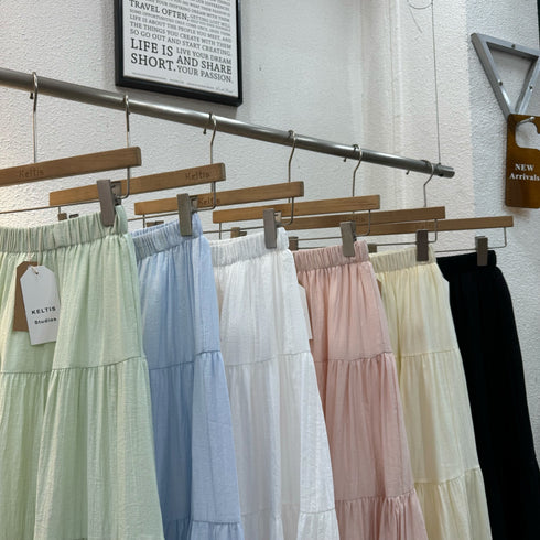 Spring Layer Long Skirts